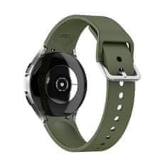 BStrap Silicone remienok na Samsung Galaxy Watch 4 / 5 / 5 Pro / 6, olive green