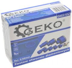 GEKO Sada diamantových koruniek, závit M14, rozmery 6, 8, 10, 12, 20, 35, 45, 68 mm, GEKO