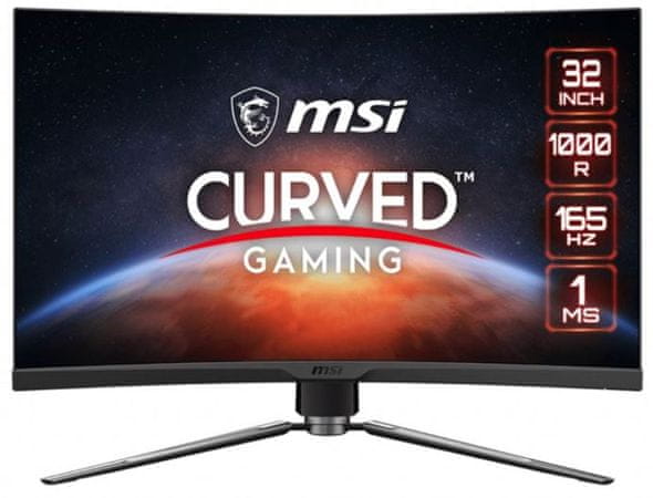 Herný monitor MSI MAG ARTYMIS 324CP uhlopriečka 31,5 palcov Full HD VA obrazovka 165 Hz obnovovacia frekvencia modernej technológie funkcie AMD FreeSync Premium Rapid Boost nočný režim