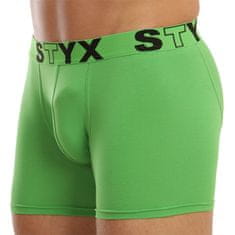 Styx Pánske boxerky long športová guma zelené (U1069) - veľkosť XXL