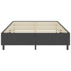 Vidaxl Posteľ boxspring tmavošedá látková 160x200 cm