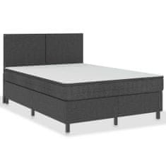 Vidaxl Rám na boxspring posteľ, sivý, látka 160x200 cm