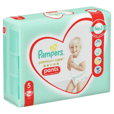 Pampers Plienkové nohavičky Premium Care Pants 5 (12-17 kg) Junior 34 ks