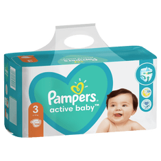 Pampers Plienky Active Baby 3 Midi (6-10 kg) Giant Pack 104 ks