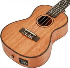 Cascha HH 2035E Concert Mahogany Ukulele Set EQ