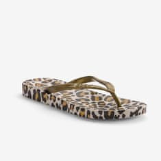 Coqui Žabky KAJA PRINTED zlatá/čierna/leopard - 37