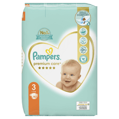 Pampers Premium Care Plienky, Veľkosť 3, 40 ks, 6kg-10kg