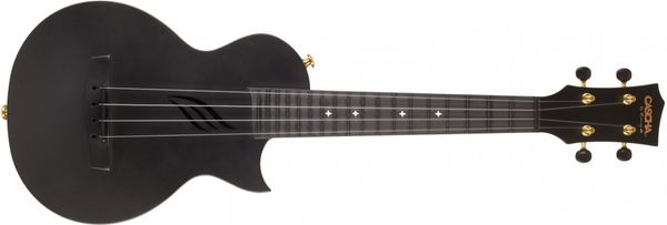 krásne koncertné moderné ukulele Cascha HH 2258 Carbon Fibre Ukulele Set Black matná povrchová úprava 18 pražcov plnohodnotný zvuk zhotovené z plastu bohatá výbava krásne aj ako darček