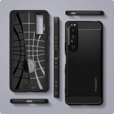 Spigen Rugged Armor silikónový kryt na Sony Xperia 1 III, čierny