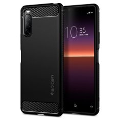 Spigen Rugged Armor silikónový kryt na Sony Xperia 10 II, čierny