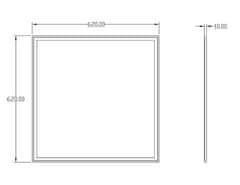 Light Impressions Light Impressions KapegoLED rastrové svietidlo CCT WW / CW 24V DC 49,50 W 3000-5500 K 3551 lm 620 mm biela 100032