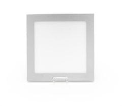 Light Impressions Light Impressions Deko-light stropné vstavané svietidlo LED Panel Square 20 23-24V DC 17,00 W 4000 K 1740 lm 237 mm strieborná 565163