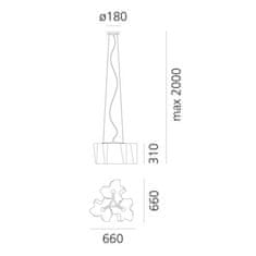 Artemide Artemide logic záves.MULT.3X120 ° hodváb. povrch 0454020A