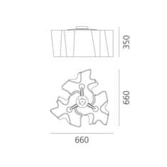 Artemide Artemide logic stropné 3X120 ° hodváb. povrch 0458020A