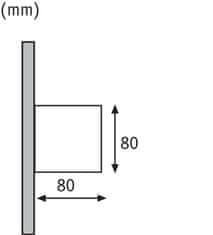 Paulmann Paulmann nástenné svietidlo LED cybo hranaté 2x3W šedá 80x80mm 180.00 P 18000 18000