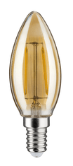 Paulmann Paulmann LED Vintage-sviečka 2W E14 zlatá zlaté svetlo 285.24 P 28524 28524