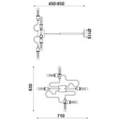 ACA ACA Lighting Vintage závesné svietidlo EG166596PB