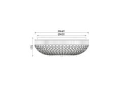 ACA ACA Lighting Crystal stropné svietidlo DLA12255