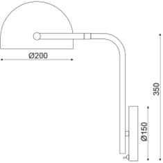 ACA ACA Lighting Vintage nástenné svietidlo ML306061W