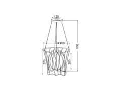 ACA ACA Lighting Detské závesné svietidlo MD50591B