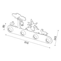 ACA ACA Lighting Detské nástenné svietidlo ZN170114WO