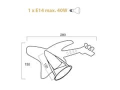 ACA ACA Lighting Detské nástenné a stropné svietidlo 2381JB