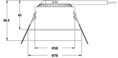 Light Impressions Light Impressions Deko-light stropné vstavané svietidlo COB 68 akryl 24V DC 8,00 W 2400-6500 K 590 lm 565247