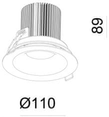 Light Impressions Light Impressions Deko-light stropné vstavané svietidlo COB Back Light 21-22V DC 10,50 W 3000/3000 K 1000 lm biela 565224