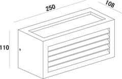 Light Impressions Light Impressions Kapego nástenné prisadené svietidlo Wall Line III 220-240V AC / 50-60Hz E27 1x max. 18,00 W 250 mm antracit 731060