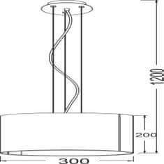 ACA ACA Lighting Avantgarde závesné svietidlo OYD10087BSP1