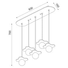 ACA ACA Lighting Avantgarde závesné svietidlo ZM170045POW