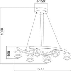 ACA ACA Lighting Crystal závesné svietidlo AD00836A