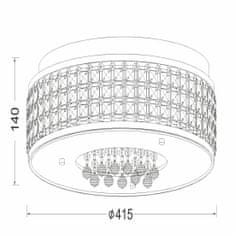 ACA ACA Lighting Crystal stropné svietidlo DLA6195G