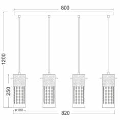 ACA ACA Lighting Crystal závesné svietidlo DLA6834