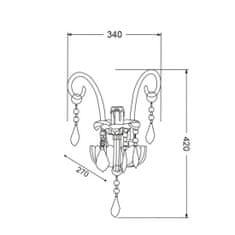 ACA ACA Lighting Acryl nástenné svietidlo SF633121W