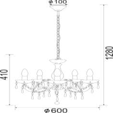 ACA ACA Lighting Acryl závesné svietidlo SF3631105