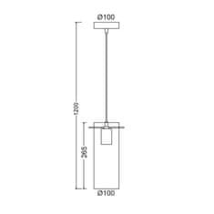 ACA ACA Lighting Style závesné svietidlo DLA12591CH