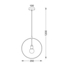 ACA ACA Lighting Vintage závesné svietidlo V35181WD