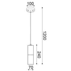 ACA ACA Lighting Style závesné svietidlo V372581PCW