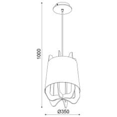 ACA ACA Lighting Style závesné svietidlo ZM170011P