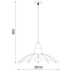 ACA ACA Lighting Style závesné svietidlo ZM170041P