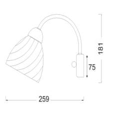 ACA ACA Lighting Prim nástenné svietidlo DLX7391W