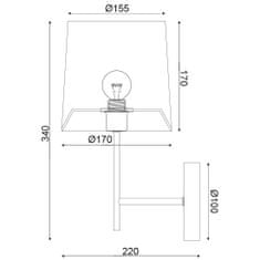 ACA ACA Lighting Prim nástenné svietidlo ML307211WB