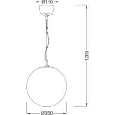 ACA ACA Lighting Prim závesné svietidlo V2010C350