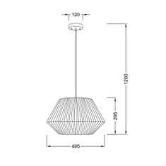 ACA ACA Lighting Prim závesné svietidlo V36320