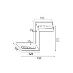 ACA ACA Lighting Wall a amp; Ceiling LED nástenné svietidlo L36294BK