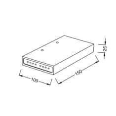 ACA ACA Lighting Wall a amp; Ceiling LED nástenné svietidlo L36310150B