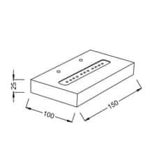 ACA ACA Lighting Wall a amp; Ceiling LED nástenné svietidlo L36310150U