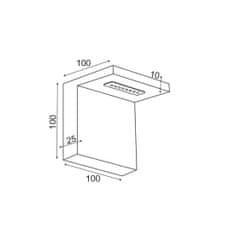 ACA ACA Lighting Wall a amp; Ceiling LED nástenné svietidlo L36291BK