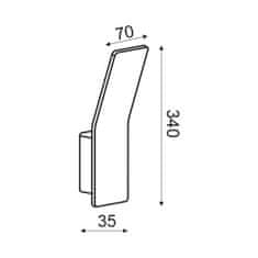 ACA ACA Lighting Wall a amp; Ceiling LED nástenné svietidlo ZD80036LEDBK